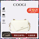 COOGI包包女款輕奢品牌女士單肩包女斜挎包38女神節生日禮物送女友老婆 米白色 京倉直發(fā)