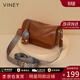 viney新款牛皮包包女包輕奢斜挎包枕頭包生日禮物送女友老婆 【棕色】實(shí)用高檔通勤腋下包 時(shí)尚品牌百搭休閑小眾單肩包