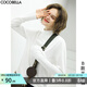 COCOBELLA細膩baby觸感肌底衣長(cháng)袖T恤女白色休閑打底衫TE909 B款半高領(lǐng) XL
