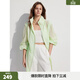 ELLE【UPF50+防曬服】中長(cháng)款防曬外套女2024夏季新款薄款防曬衣 薄荷綠 M
