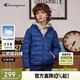Champion【三防抗菌】冠軍男女兒童紅色輕薄蓄熱連帽羽絨服25冬季新款童裝