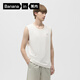 蕉內棉棉301H男士背心100%純棉寬肩全棉家居服春夏季無(wú)袖無(wú)側縫睡衣