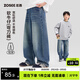 左西童裝男童牛仔褲防褪色2026新款兒童春裝長(cháng)褲褲子潮 淺牛仔色 160
