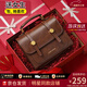 viney【陳妍希同款】牛皮斜挎包包女包單肩包生日三八38女神節禮物老婆 【棕色定制禮盒裝】3.8節送媽媽實(shí)用品牌高級感劍橋包 時(shí)尚輕奢通勤百搭休閑手提包