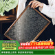 格娜斯茶盤(pán)實(shí)木茶托復古玻璃托盤(pán)家用點(diǎn)心盤(pán)茶點(diǎn)盤(pán)早餐盤(pán)海棠花茶水盤(pán)