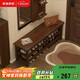 家逸實(shí)木換鞋凳入戶(hù)門(mén)口高級感穿鞋凳家用玄關(guān)進(jìn)門(mén)鞋凳鞋柜一體可坐