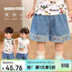 LUSON小O爸男嬰童寶寶牛仔短褲外穿夏季2025新款嬰兒帥氣百搭薄款褲子