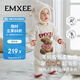 嫚熙（EMXEE）嬰兒連體衣牛油果半邊絨寶寶衣服加厚保暖爬服哈衣秋冬連身衣