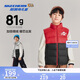 Skechers斯凱奇秋冬季新款男女中大童梭織羽絨服背心羽絨馬甲L424K096