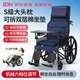 攬康老人手動(dòng)輪椅帶坐便輕便折疊老年人出行工具可躺SYIV90-XR01