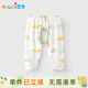 優(yōu)奇嬰兒褲子夏季薄款寶寶長(cháng)褲男童女童透氣開(kāi)襠褲A類(lèi)長(cháng)褲無(wú)骨打底褲