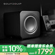 聲擎SOUNDQUIP Sub6 電腦音響低音炮重低音 6英寸有源低音炮音箱喇叭 家用電視低音炮大音量 綢緞黑