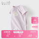 戴維貝拉（DAVE＆BELLA）嬰兒衣服夏裝新生兒短袖連體衣寶寶哈衣男寶爬服