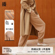 播立體滾邊口袋邊休閑褲通勤束腳鉛筆褲女DDQ4KD5285 O60斑鳩色 L