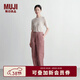 MUJI女式 燈芯絨直筒褲褲子女款長(cháng)褲休閑褲冬季女裝BEB90C4A 煙熏粉色 XL (165/74A)