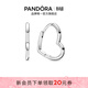 潘多拉（PANDORA）不對稱(chēng)心形耳環(huán)時(shí)尚單品簡(jiǎn)約時(shí)髦生日禮物送女友 不對稱(chēng)心形耳環(huán) 均碼