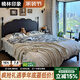 楠林印象法式復古馬賽床全實(shí)木床1米8中古風(fēng)主臥雙人床美式臥室輕奢儲物床 實(shí)木床 1500mm*2000mm【豪華版-滿(mǎn)鋪床板】
