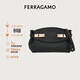 菲拉格慕（Ferragamo）女士黑色Hug手袋（小號）0768846 禮物送女友