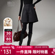 晚白【新品】冬款綿羊毛小個(gè)子穿搭裙褲氣質(zhì)高腰顯瘦毛呢短褲靴褲女 深灰色 26