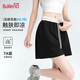班尼路（Baleno）涼感短褲女款夏季2026新款寬松休閑撞色拼接健身a字運動(dòng)三分褲子