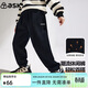 ASK JUNIOR兒童褲子秋冬裝中大童保暖一體絨休閑褲潮流新年男童衛褲