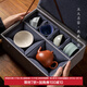 本宮好物故宮五大名窯套裝功夫茶杯茶具禮盒酒杯喬遷長(cháng)輩男生日禮物女神節 典藏套裝(1壺5杯) 6件