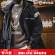 馬登工裝航海派克服風(fēng)衣男春戶(hù)外防風(fēng)耐磨反光拼接夾克魔術(shù)貼連帽外套 海軍藍 （寬松版型） L