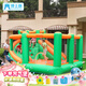 博士豚充氣城堡室外大型兒童水池滑梯室內淘氣堡廣場(chǎng)水上樂(lè )園設備蹦床 72076-全包圍城堡( 氣墊款 )