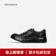 dreambox鈞博女鞋vibram白色運動(dòng)休閑板鞋高端馬皮透氣小白鞋單鞋 黑色 38