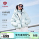 坦博爾泡芙羽絨服女短款脫卸帽秋冬保暖外套25年新款5530520D 泡芙藍155