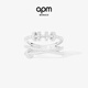 APM Monaco【38女神節禮物】 飾來(lái)運轉戒指女銀指環(huán)個(gè)性酷炫時(shí)尚珠寶 送女友 經(jīng)典銀 52（建議拍小一碼）