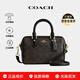 蔻馳（COACH）新款女包ROWAN18經(jīng)典老花迷你mini波士頓包單肩手提斜挎包枕頭包 CW329IMXAQ