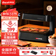 EASYGRILL 迷你電烤爐家用2-3人小型烤肉鍋室內無(wú)煙燒烤機上下加熱燒烤爐烤串機電烤盤(pán)新款家用烤爐 黑色-標配 1層