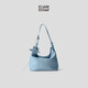 ECODAY女包春夏新品編織包大容量hobo包單肩斜挎通勤托特包禮物 奶油藍 小號 高端輕奢小眾生日禮物