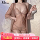 MOXTOC性感睡衣女薄款睡裙吊帶情趣短裙純欲家居服套裝送禮女神戰袍