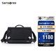 新秀麗（Samsonite）男士單肩包時(shí)尚休閑斜挎包多隔層單肩斜挎背包男生TO0黑色