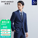 報喜鳥(niǎo)（SAINT ANGELO）商務(wù)男士西服(單上衣)平駁領(lǐng)西裝KEBB241032U藍色48A
