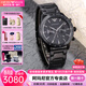 EMPORIO ARMANI 阿瑪尼手表男士商務(wù)小表盤(pán)防水情人節生日38節禮物送男友男表 黑武士鋼帶 AR11242