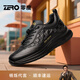 零度Zero男鞋2025秋冬新款運動(dòng)休閑鞋舒適輕盈緩震回彈中幫日常通勤鞋 黑色 41