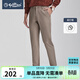 金利來(lái)奧特萊斯【易打理】男裝春秋休閑褲男基礎時(shí)尚百搭直筒褲子 69卡其色 35