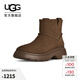 UGG冬季新款女士時(shí)尚舒適保暖平跟厚底休閑迷你靴切爾西靴1174516 DRKT | 深太妃糖棕色 38 尺碼偏小，建議拍大一碼
