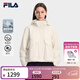 FILA 楊冪同款斐護科技|斐樂(lè )官方女裝棉服2026春新款時(shí)尚保暖連帽外套 蛋清白-IV L 170/88A/L