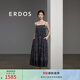 ERDOS 春夏寬松度假風(fēng)吊帶幾何定位印花時(shí)尚度假女連衣裙 藏藍 M 160/84A