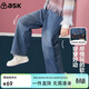 ASK JUNIOR女童褲子2025秋冬水洗牛仔褲兒童闊腿直筒褲加絨長(cháng)褲 藍色 110