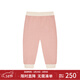 Milkbarn兒童純棉針織束腳褲秋季保暖長(cháng)褲寶寶外出毛織褲 草莓夾心 100 cm