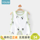 優(yōu)奇嬰兒衣服寶寶琵琶衣薄款夏季睡衣新生兒連體衣服無(wú)袖背心哈衣夏裝 小熊貓【莫代爾款】 66cm