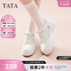 他她（TATA）小白鞋厚底女鞋秋季新款網(wǎng)面透氣休閑鞋板鞋松糕底WJN28CM5 白色 36