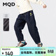 馬騎頓（MQD）男童25冬新款學(xué)院風(fēng)保暖加厚老爹褲牛仔褲