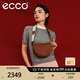 愛(ài)步（ECCO）【38女神節禮物】 包包 輕奢牛皮單肩斜挎包女 馬鞍包9107805 HL 紅棕色910780591273 均碼