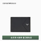 EMPORIO ARMANI/阿瑪尼官方旗艦【禮物】新款男士羊皮革多卡位錢(qián)夾錢(qián)包卡包冬季 UC001-黑色 均碼